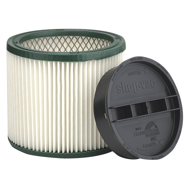 Paper Cartridge Filter for Vacuum Cleaner - White
