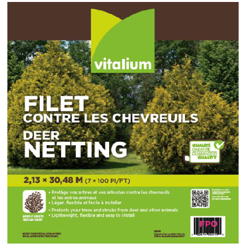 Filet contre les chevreuils 7 pi x 100 pi