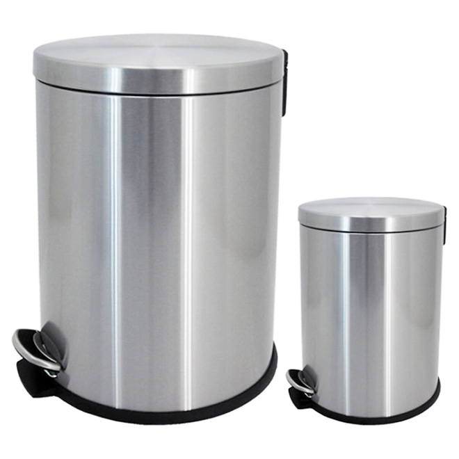 Ensemble de 2 poubelles, 5 L et 20 L