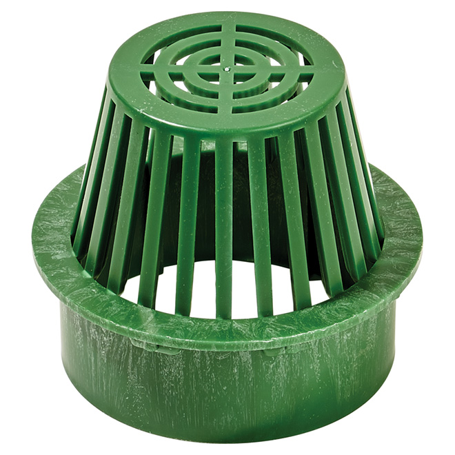 6" Green Plastic Atrium Grate