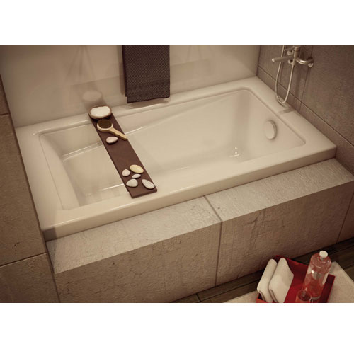 Baignoire podium « New Town » - Drain à droite