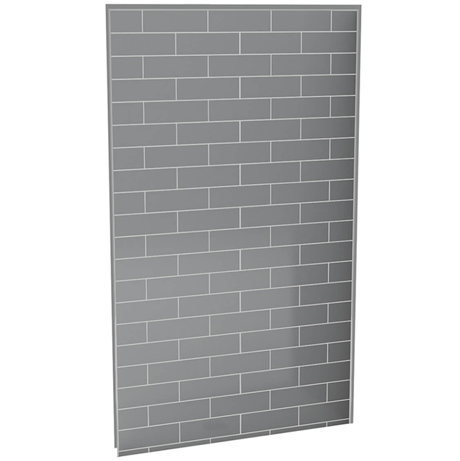 UTile Shower Wall Panel - Metro - Ash Grey - 48"