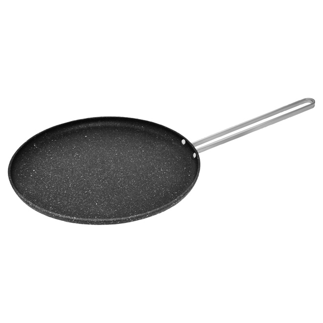 Poêle en aluminium forgé de 10" avec couvercle