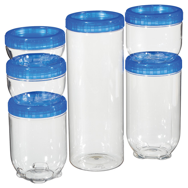 Set of 6 Food Containers - Various Sizes