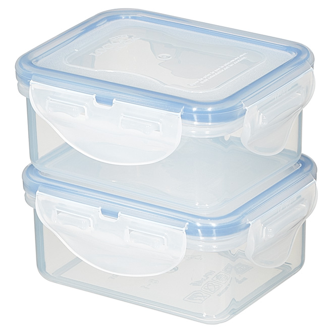 Set of 2 Food Containers- 180ml - Polypropylene - Clear