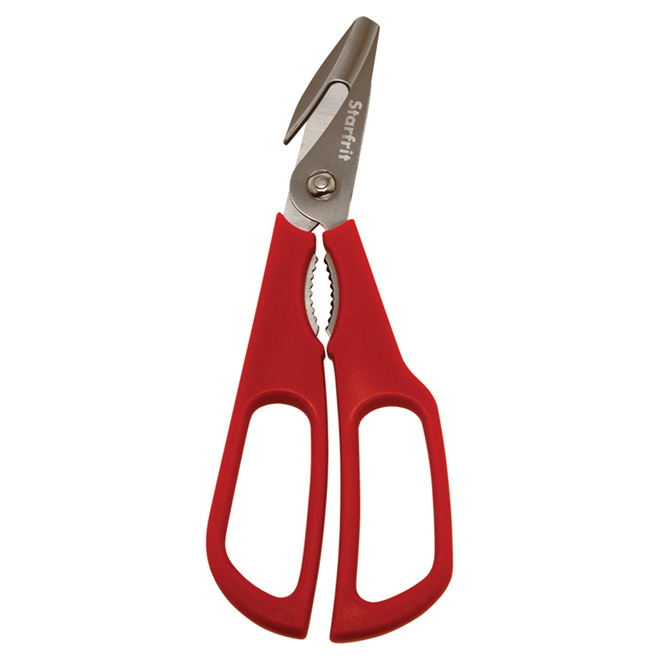 Seafood Scissors - Plastic/Stainless Steel - Red