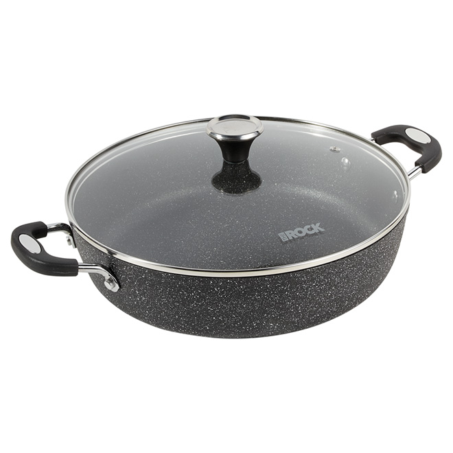 Forged Aluminum Pan - 30 cm - Black