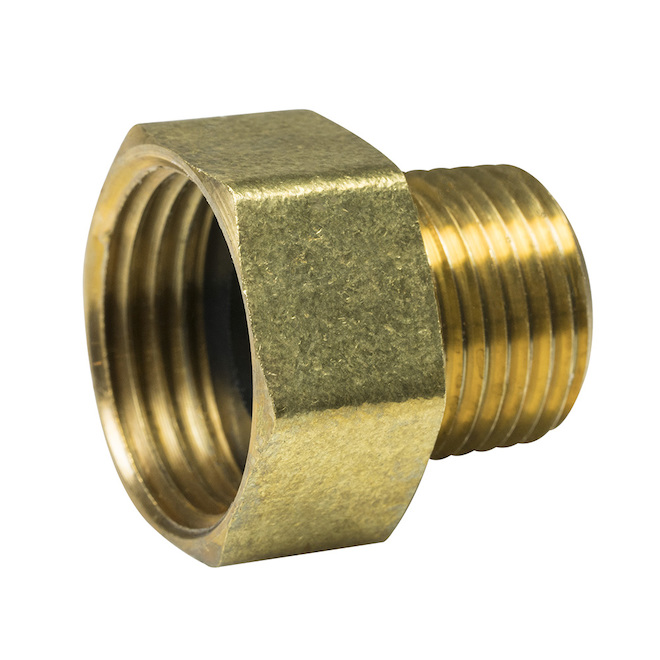 Raccord pour boyau d'arrosage, 3/4" x 1/2", femelle x MIP