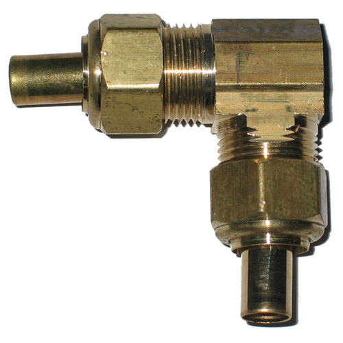 Elbow - Brass - 90° - 5/8" x 3/8" - Tube x MIP