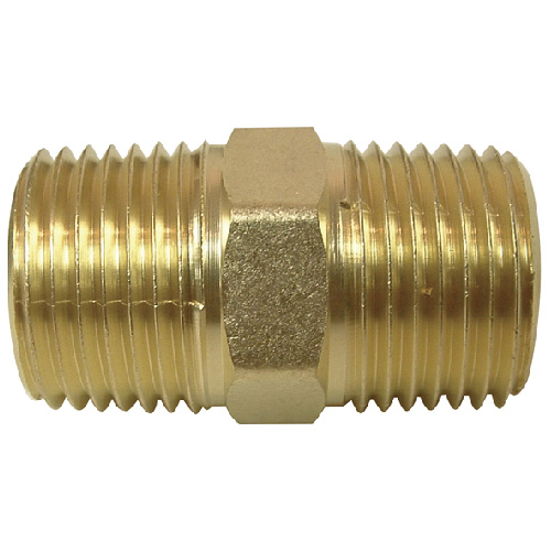 Nipple - Brass - 1/2" - MIP x MIP
