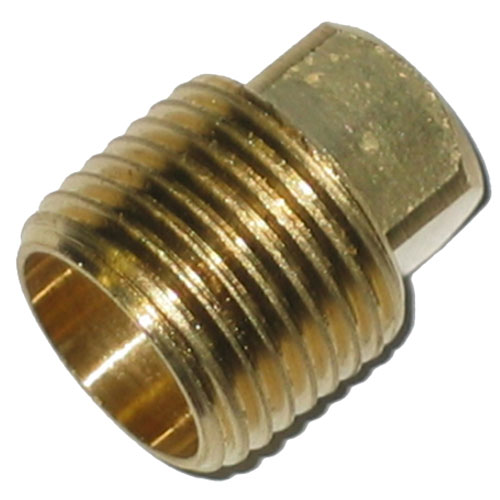 Plug - Brass - Square Head - 1/2" - MIP