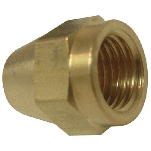 Short Rod Flare Nut - Brass - 45° - 1/4"