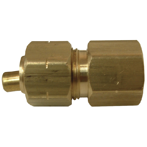 Coupling - Brass - 3/8" x 1/4" - Tube x FIP