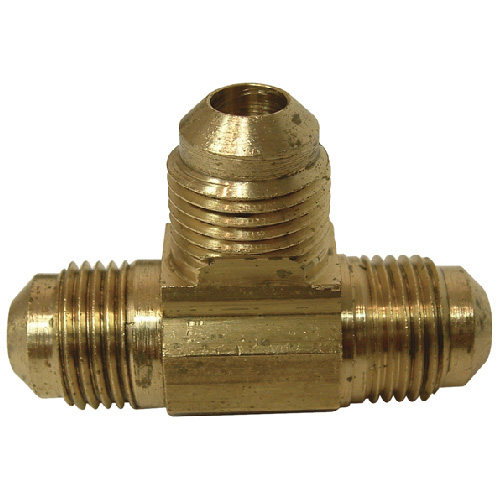 Raccord en T évasé, laiton, 3/8" x 3/8" x 3/8", évasé