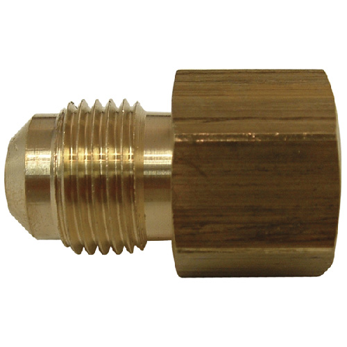 Flare Coupling - Brass - 3/8" x 3/8" - Flare x FIP