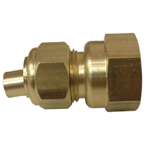 Coupling - Brass - 1/2" x 1/2" - Tube x FIP