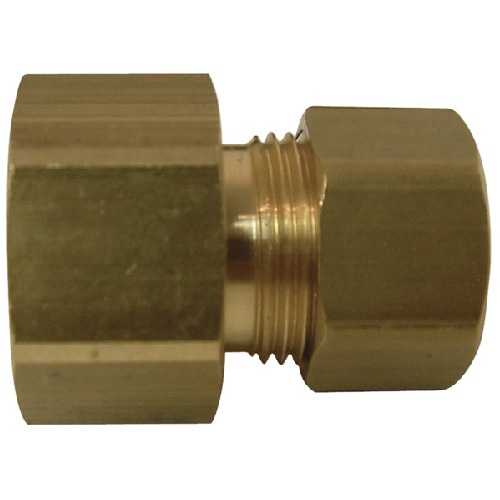 Raccord, laiton, 3/8" x 1/2", femelle x tuyau