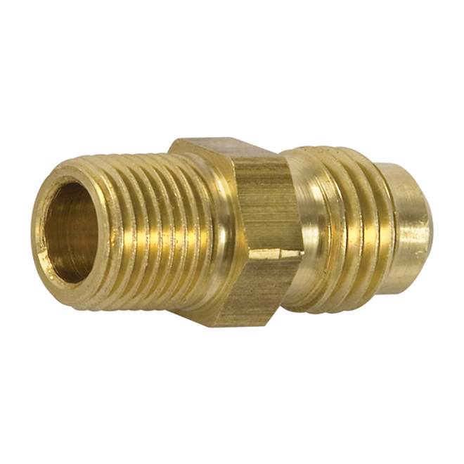 Raccord union évasé, laiton, 1/2" x 3/8", évasé x demi MIP