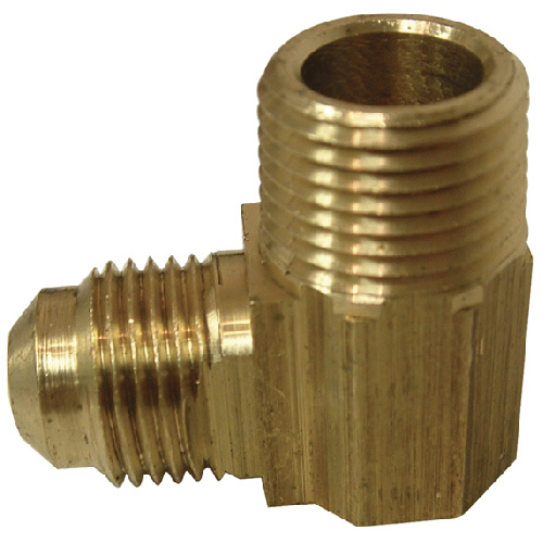 Flare Elbow - Brass - 45° - 1/2" x 1/2" - Flare x MIP