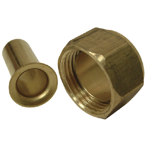 Écrou à compression avec insertion, laiton, 5/8"