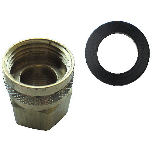 Hose Connector - Brass - 3/4" x 1/2" - Female x FIP