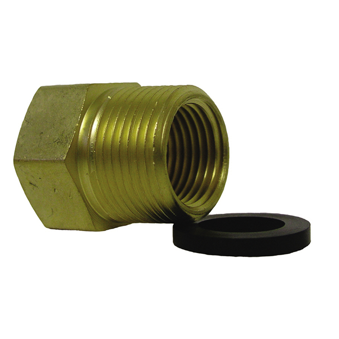 Raccord pour boyau d'arrosage, 3/4" x 3/4", femelle x FIP