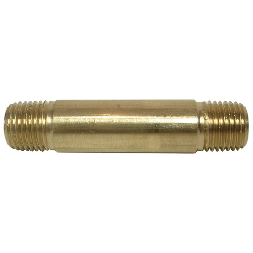 Nipple - Brass - 1/4" x 2 1/2" - MIP x MIP