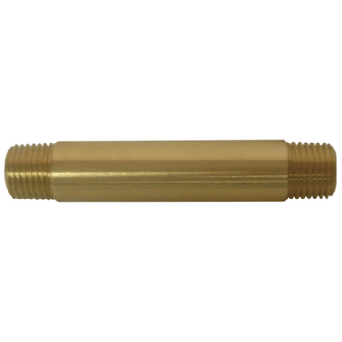 Nipple - Brass - 1/4" x 3" - MIP x MIP