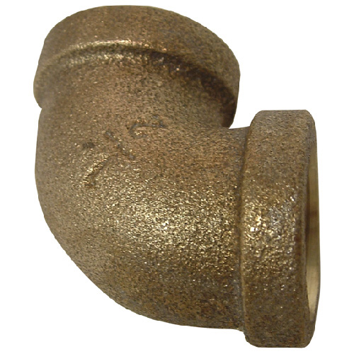 Elbow - Red Brass - 90° - 1/2" x 1/2" - FIP x FIP