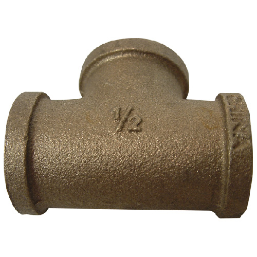 Raccord en T, laiton, 1/2" x 1/2" x 1/2", FIP x FIP x FIP