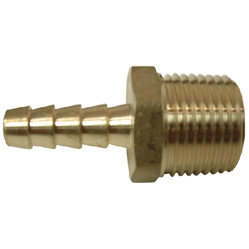 Brass Hose Barb - 5/8" x 1/2" - Barb x MIP