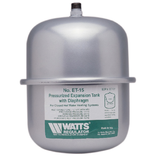 Réservoir dilatation eau non potable en ligne de 4,5 gal
