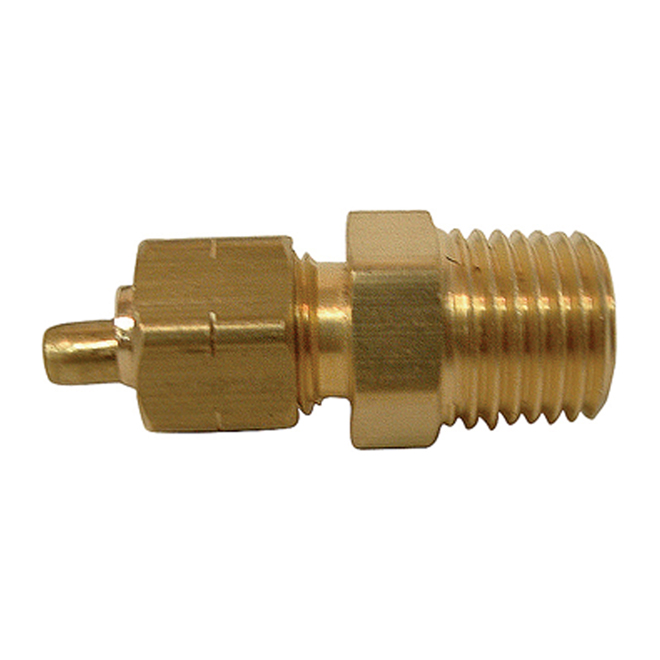 Coupling - Brass - 5/8" x 1/2" - Tube x MIP