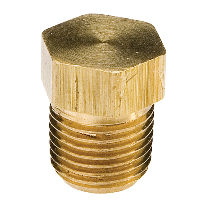 Plug - Brass - Hex Head - 1/2" - MIP