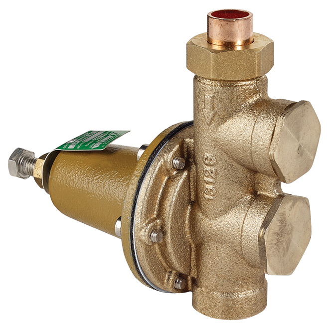 Water Pressure Reducing Valve - Lead-Free Brass - 1/2"