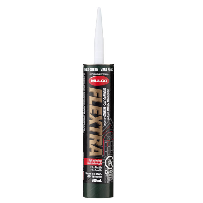 Scellant thermoplastique extérieur 300ml, vert foncé