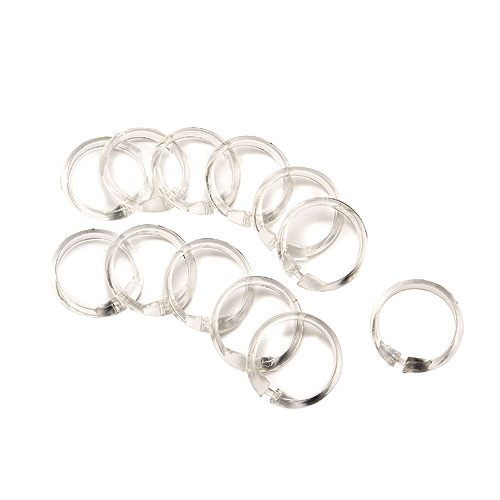 SHOWER CURTAIN RINGS PK/12