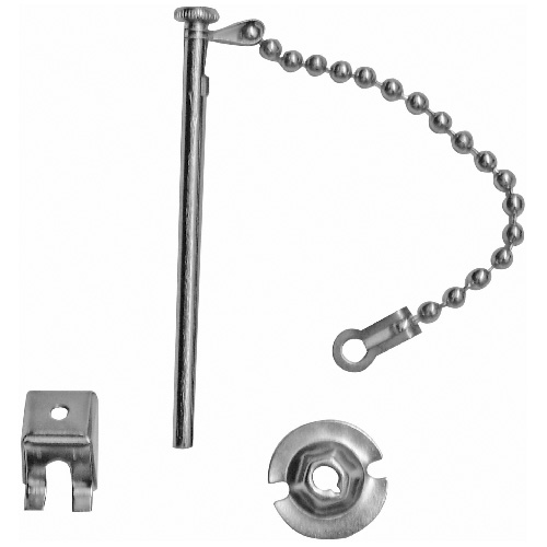 2 1/2" Chrome Finish Steel Cotter for Patio Door
