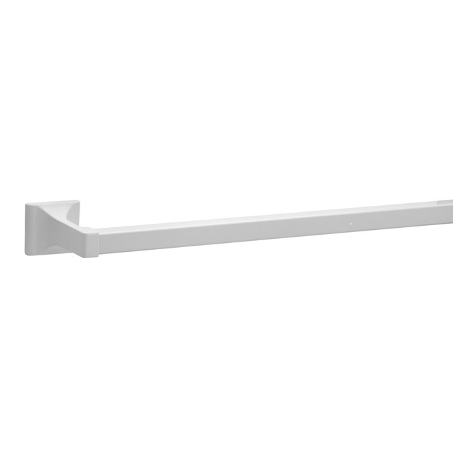 White Aluminum Towel Bar