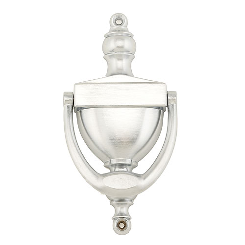 Satin Chrome Finish Knocker-Door - 3 1/8" x 6 5/16"