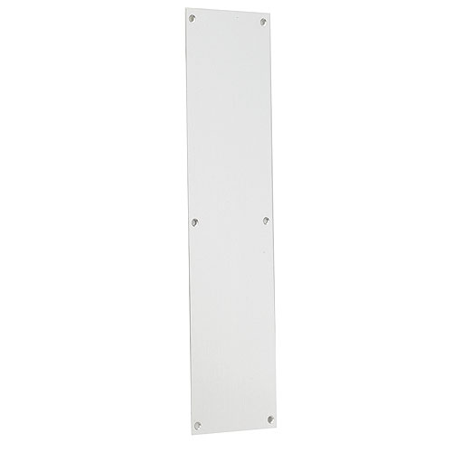 Plaque de porte en aluminium satiné, 4" x 16"