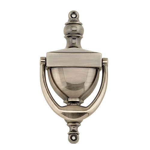 Antique Nickel Finish Knocker-Door - 3 1/8" x 6 5/16"