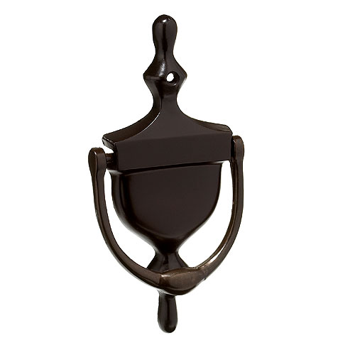 Heurtoir de porte fini bronze antique, 3 1/8" x 6 5/16"