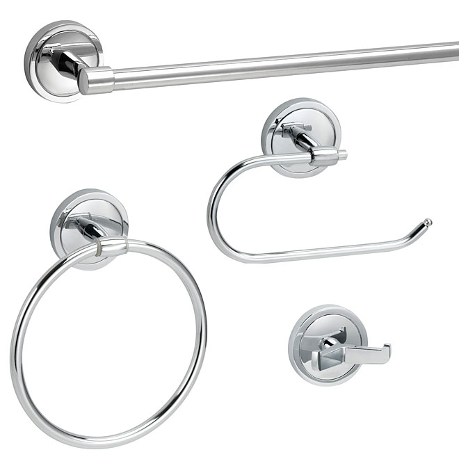 Ensemble de salle de bain 4 mcx, Yates, chrome