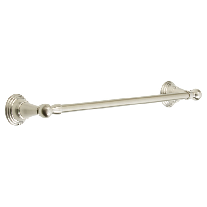 Barre à serviette « Belcarra » 18 po, nickel satiné