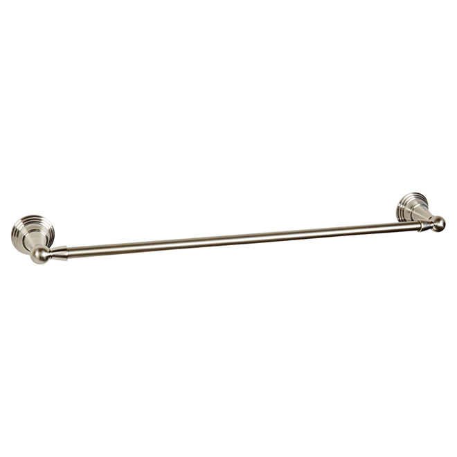 Barre à serviette « Belcarra » 24 po, nickel satiné
