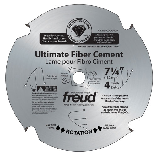Ultimate fiber cement blades