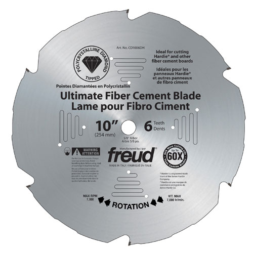 Ultimate fiber cement blades