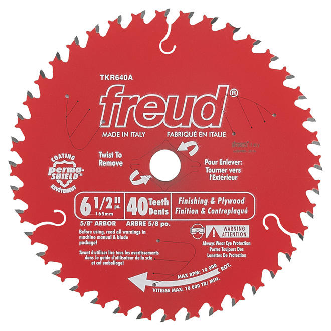 Finishing Circular Saw Carbide Blade- 6 1/2" -40TH