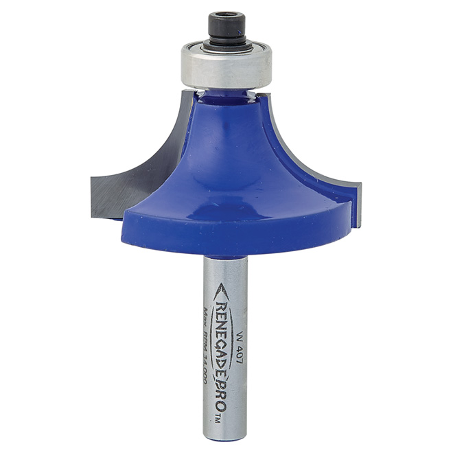 1/2" Radius Rounding Over Bit, Carbide Tipped